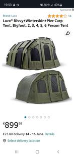 Lucx ZGAN Bivvy+Winterskin+Pier Carp Tent, Bigfoot, 2 tot 6, Sports nautiques & Bateaux, Pêche à la ligne | Carpes, Autres types