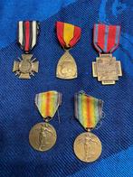 Médaille souvenirs Belges avec agrafes., Enlèvement ou Envoi