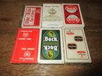LOT SPEELKAARTEN 6 KAARTSPELLEN JEU DE CARTES BIER BIERE, Ophalen of Verzenden, Zo goed als nieuw, Speelkaart(en)