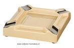 SAB11 CASETI MERK SIGAAR ASBAK 20 CM CREME KERAMIEK, Verzenden, Nieuw, Asbak