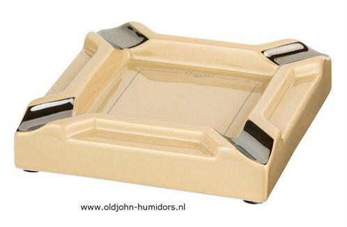 SAB11 CASETI MERK SIGAAR ASBAK 20 CM CREME KERAMIEK, Verzamelen, Rookartikelen, Aanstekers en Luciferdoosjes, Nieuw, Asbak, Verzenden