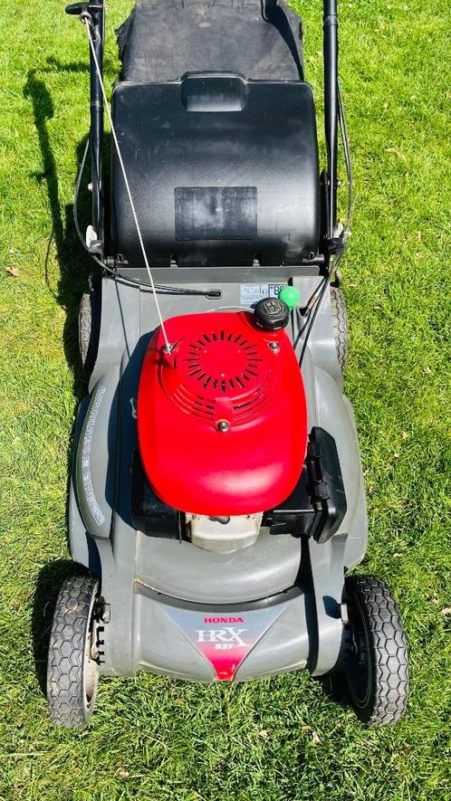 Grasmaaier Honda HRX537, Tuin en Terras, Grasmaaiers, Zo goed als nieuw, Benzine-grasmaaier, 50 cm of meer, Cirkelmaaier, Mulchfunctie