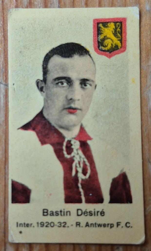 1930s (pre panini) Désiré Bastin Antwerp FC, Verzamelen, Sportartikelen en Voetbal, Gebruikt, Poster, Plaatje of Sticker, Ophalen of Verzenden