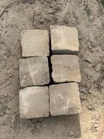 Kasseikoppen 15x15 dikte 0,08-0,10, Tuin en Terras, Ophalen, Gebruikt, Grijs, Kei