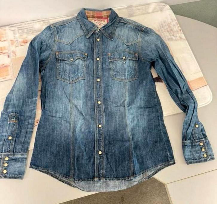 Vintage True Religion Jack Spijker vest L mannen spijkerstof, Kleding | Heren, Truien en Vesten, Zo goed als nieuw, Maat 52/54 (L)