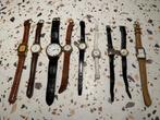 Vintage horloges met lederen band, Ophalen, Gebruikt, Polshorloge