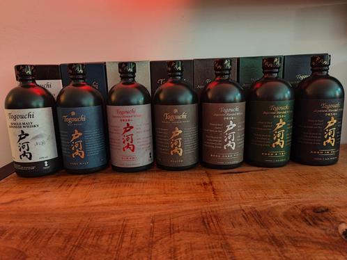 Togouchi Set (7st) Peated, Sake, Kiwami, Pure, Singel 9+15y, Verzamelen, Wijnen, Nieuw, Overige typen, Overige gebieden, Vol, Ophalen of Verzenden