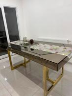 Table à manger en miroir + commode assortie, Huis en Inrichting, Tafels | Kaptafels, Ophalen, Zo goed als nieuw