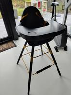 Childhome Evolu 2 eetstoel black & gold met toebehoren, Kinderen en Baby's, Kinderstoelen, Ophalen