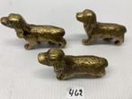 3 kleine bronzen honden (462), Antiek en Kunst, Ophalen of Verzenden, Brons