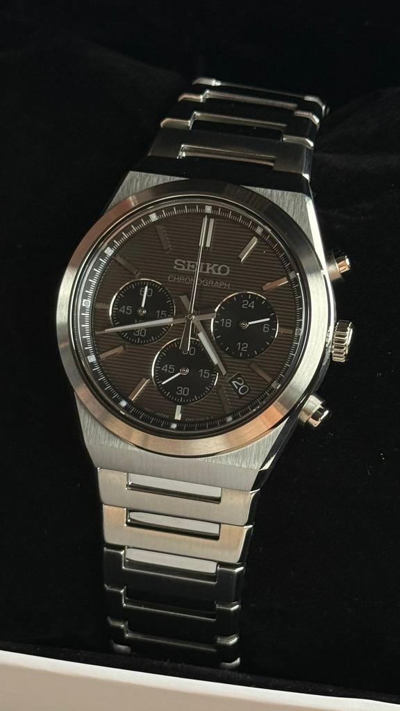 Seiko SSB455P1 – Chronograaf met saffierglas, Handtassen en Accessoires, Horloges | Heren, Zo goed als nieuw, Seiko, Ophalen
