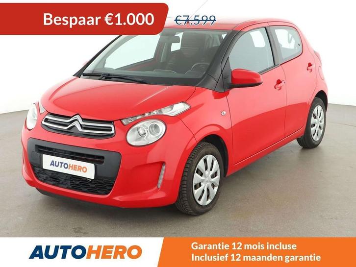 Citroën C1 1.0 VTi Feel (bj 2017), Auto's, Citroën, Te koop, C1, ABS, Airbags, Bluetooth, Boordcomputer, Centrale vergrendeling