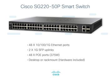 Switch Cisco - PoE - SG220-50P beschikbaar voor biedingen