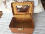 beautycase, Handtassen en Accessoires, Beautycases, Ophalen, Gebruikt, Softcase, Bruin