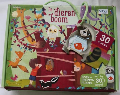 De Dierenboom - Sassi Junior (Reuzenpuzzel, 30 stukjes), Kinderen en Baby's, Speelgoed | Kinderpuzzels, Gebruikt, 2 tot 4 jaar
