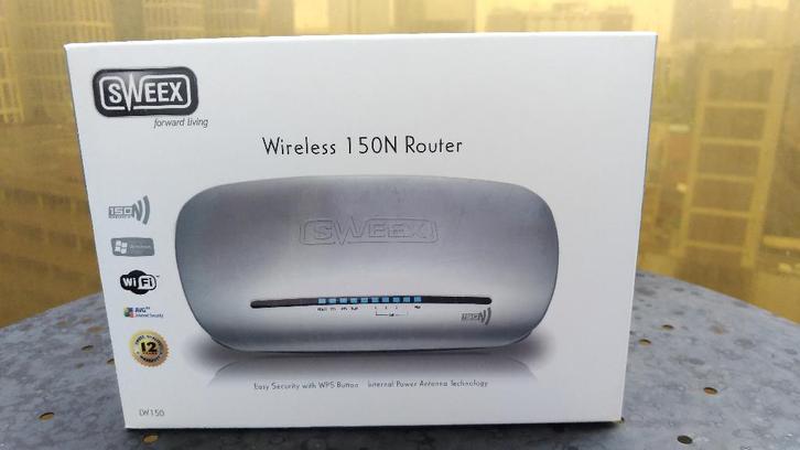 SWEEX 150N DRAADLOZE MODEMROUTER, Computers en Software, Routers en Modems, Zo goed als nieuw, Router, Ophalen