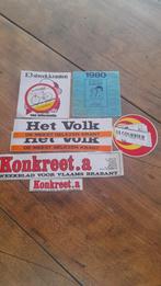 vintage retro stickers publ. kranten, Ophalen of Verzenden
