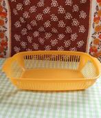 geel plastic vintage mand retro, Verzamelen, Retro, Ophalen of Verzenden
