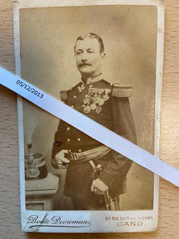 Photo studio colonel belge 2e de Ligne Gand 1890-1893 beschikbaar voor biedingen