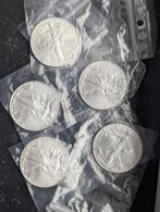5 Oz puur zilver usa, Postzegels en Munten, Edelmetalen en Baren, Ophalen, Zilver