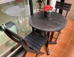 Bistro Set, Tuin en Terras, Gebruikt, Tuinset, Hout, Ophalen