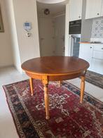 Kwalitatieve houten eettafel, groter te maken met tussenstuk, Antiek en Kunst, Ophalen