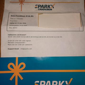 Bon de 16.95 pour parc sparkx Hasselt
