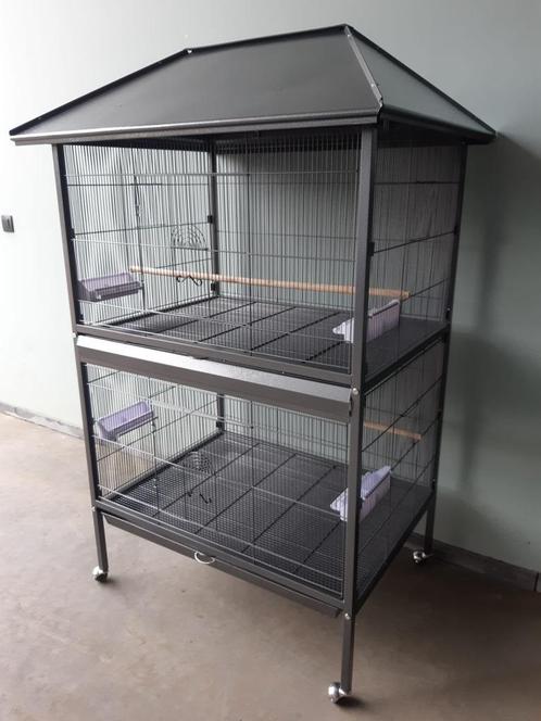 Papegaaienkooi Duplex, Animaux & Accessoires, Oiseaux | Cages & Volières, Neuf, Cage à oiseaux, Métal, Enlèvement ou Envoi