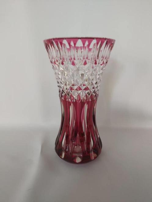 Vaas in kristal Val Saint Lambert PU. VSL039/Ga., Antiek en Kunst, Antiek | Vazen, Ophalen