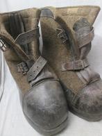 Duitse oostfront wachstiefel, vilten laarzen met houten zool, Verzamelen, Ophalen of Verzenden