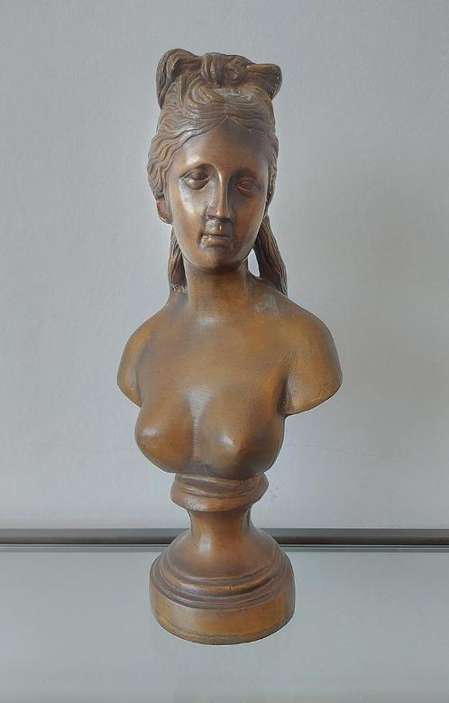 Art Deco brons 'Klassieke buste'  rond 1920 - niet getekend, Antiek en Kunst, Kunst | Beelden en Houtsnijwerken, Verzenden