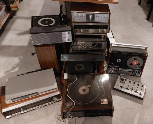 Groot lot vintage audio apparatuur voor reparatie / nazicht, Audio, Tv en Foto, Platenspelers, Gebruikt, Platenspeler, Overige merken
