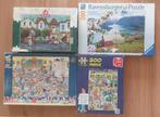 4 puzzels, Ophalen of Verzenden, Minder dan 500 stukjes, Gebruikt, Legpuzzel
