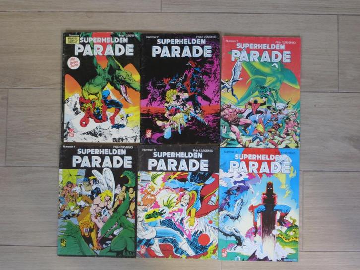Superhelden parade - complete serie Juniorpress, Livres, BD | Comics, Utilisé, Série complète ou Série, Amérique, Enlèvement ou Envoi