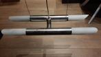 Metalen hanglamp, Ophalen of Verzenden, Zo goed als nieuw, Glas