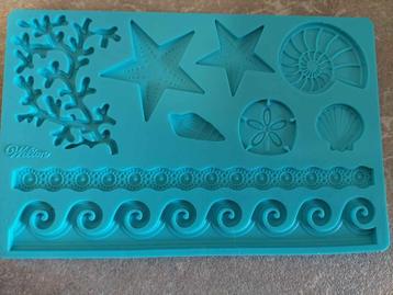 Wilton Fondant & Gum Paste Mould Sea Life, Enlèvement ou Envoi, Comme neuf, Gâteaux, Tartes ou cupcakes, Autres types
