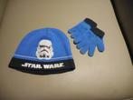Blauwe muts en handschoenen Star Wars maat 52 / 54 ( blauw ), Handschoenen, Ophalen of Verzenden