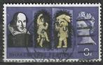 Groot-Brittannie 1964 - Yvert 382 - William Shakespeare (ST), Timbres & Monnaies, Timbres | Europe | Royaume-Uni, Affranchi, Envoi