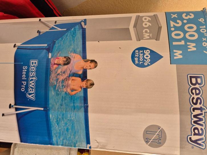 Zwembad Bestway 3.0x2.01x0.65 + accessoires, Tuin en Terras, Zwembaden, Gebruikt, Opzetzwembad, Minder dan 80 cm, 200 tot 400 cm