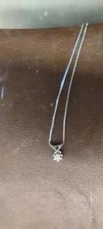 Original Zilver 925 Dames-Halsketting met Prachtige Zirkonia, Réglable, Enlèvement ou Envoi, Comme neuf, Argent