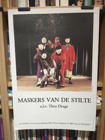 MASKERS VAN DE STILTE   o.l.v. Thea Deege  affiche beschikbaar voor biedingen