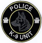 K9 Politie honden unit stoffen opstrijk patch embleem #1, Verzamelen, Verzenden, Nieuw