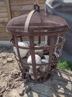 Grote ijzeren mand, Tuin en Terras, Tuinwanddecoratie, Ophalen, Zo goed als nieuw