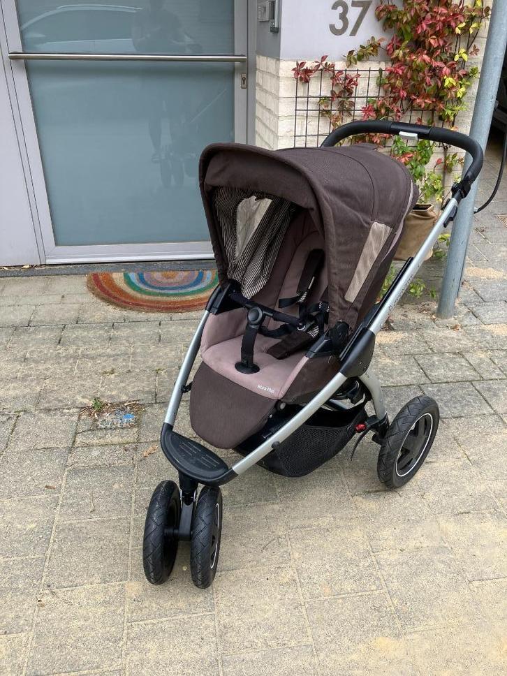 Bruine maxi-Cosi Mura Plus 3 Combi (incl. toebehoren), Kinderen en Baby's, Kinderwagens en Combinaties, Zo goed als nieuw, Kinderwagen