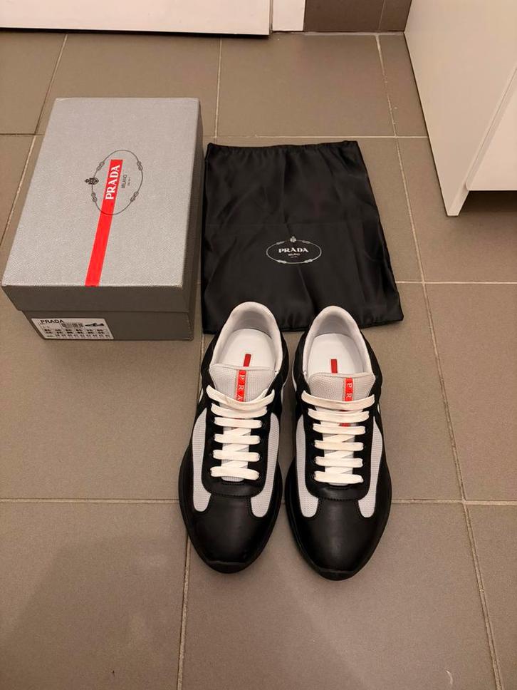 Prada cups, Vêtements | Hommes, Chaussures, Comme neuf, Baskets, Blanc, Enlèvement ou Envoi