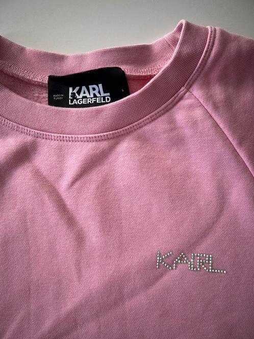 Sweater/pull Karl Lagerfeld roze/rose - large, Vêtements | Femmes, Pulls & Gilets, Comme neuf, Taille 42/44 (L), Rose, Enlèvement ou Envoi