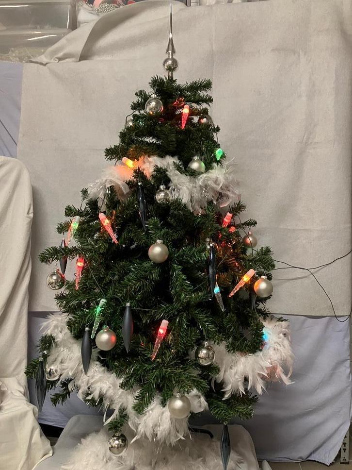 Kerstboom met kerstversiering, Diversen, Kerst, Gebruikt, Ophalen