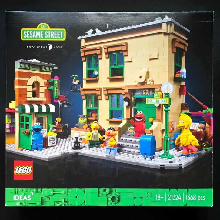 LEGO Ideas 123 Sesame Street 21324, Kinderen en Baby's, Speelgoed | Duplo en Lego, Nieuw, Lego, Complete set, Ophalen of Verzenden