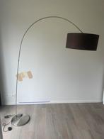 Staanlamp bruine kap, Maison & Meubles, Lampes | Lampadaires, Comme neuf, Enlèvement ou Envoi