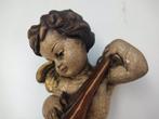 S&S - Houten Engel met Mandoline 30 cm, Antiek en Kunst, Ophalen of Verzenden
